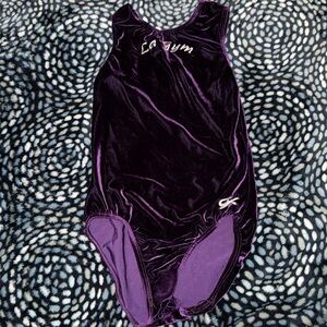 purple velvet GK elite leotard
